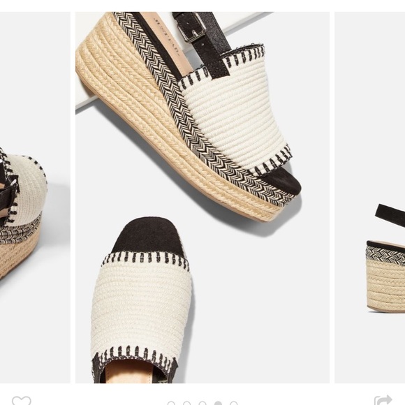 Just Fab Life On The Wedge Platform Espadrille, Size 7.5 - Picture 2 of 6